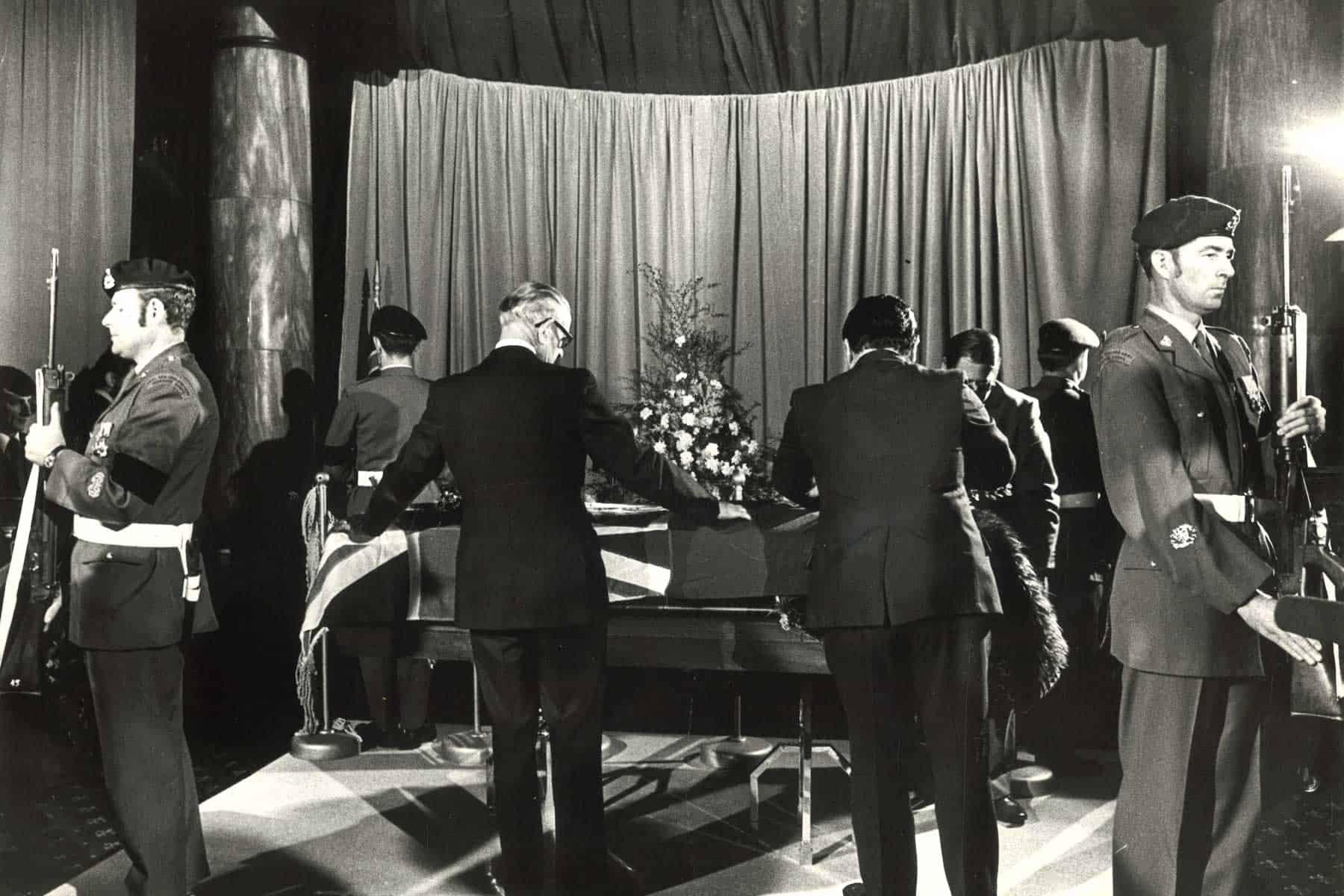 The funeral of Sir Keith Holyoake