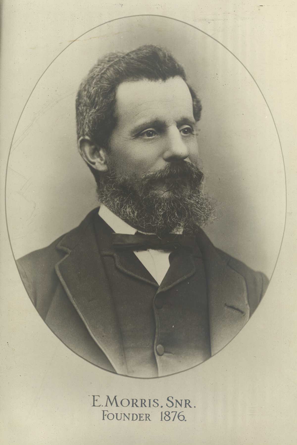 A portrait of E Morris Senior